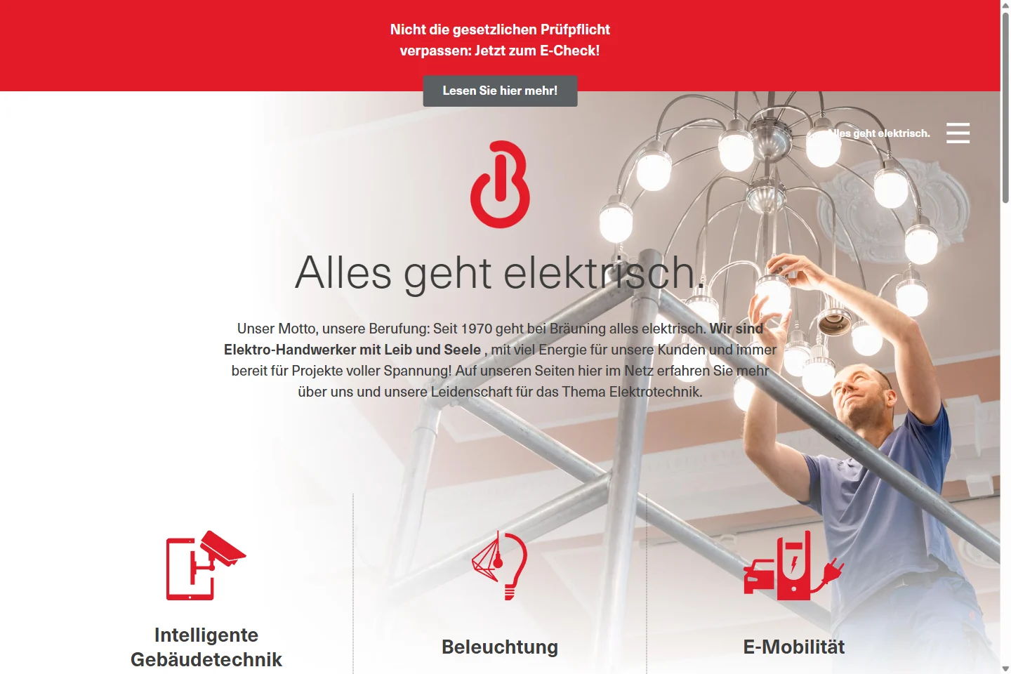 Website von Bräuning GmbH