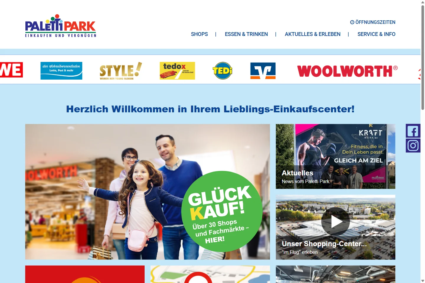 Website von PALETTI PARK Lugau