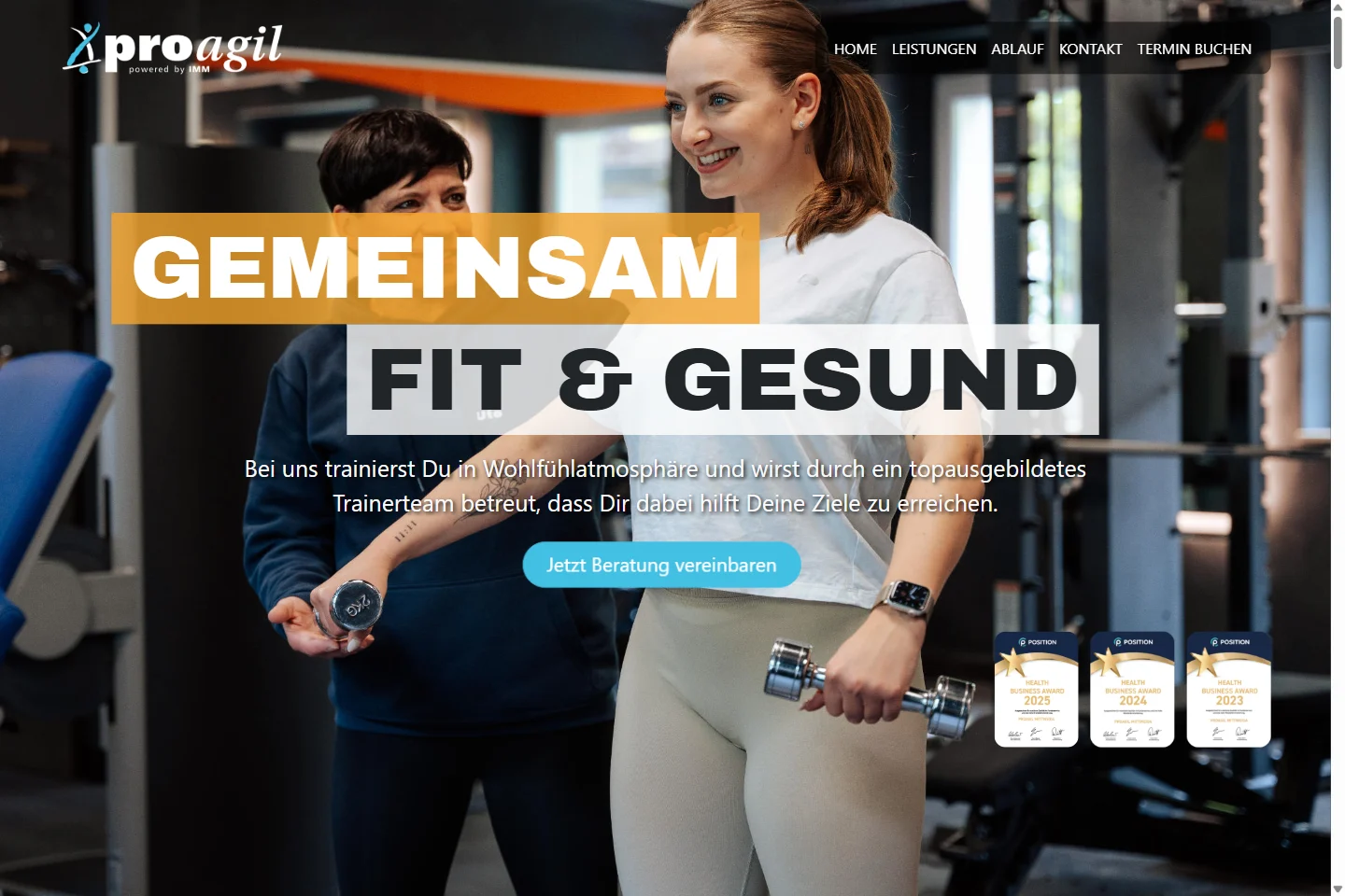 Website von proagil